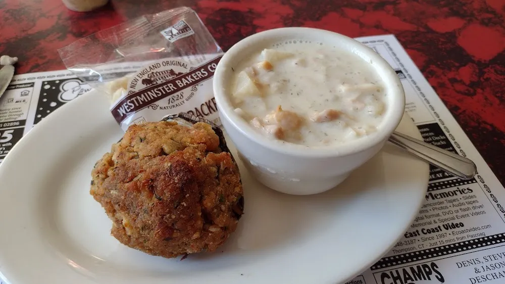Seafood Chowder and a Stuffie
